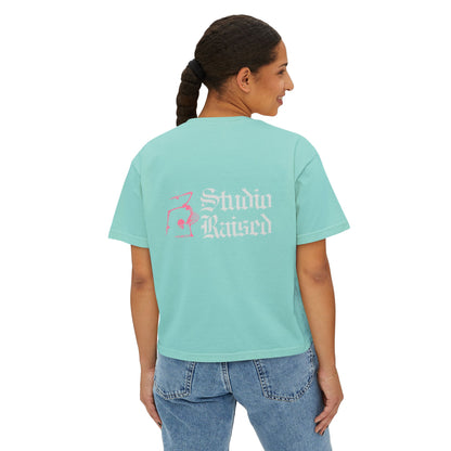 Studio Raised Boxy Tee — Women's Graphic Crop T-Shirt