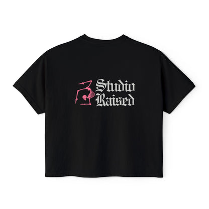 Studio Raised Boxy Tee — Women's Graphic Crop T-Shirt