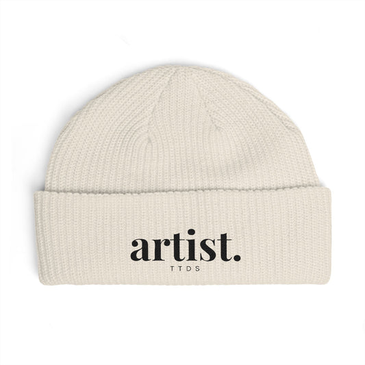 Artist Cuff Beanie | Black Text