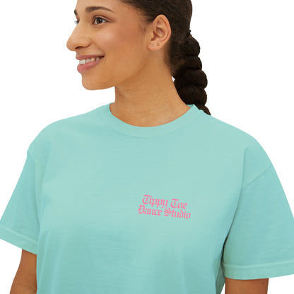 Studio Raised Boxy Tee — Women's Graphic Crop T-Shirt