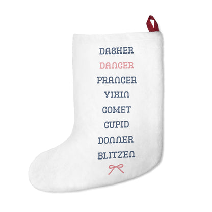 Santa's Little Dancer Stocking — Fleece
