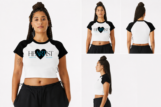heARTist Raglan Baby Tee | Black