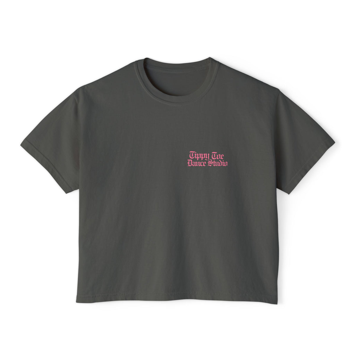 Studio Raised Boxy Tee — Women's Graphic Crop T-Shirt