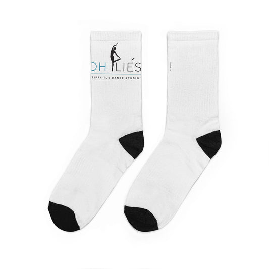Oh Pliés Crew Socks — Dance-Inspired Padded Athletic Socks