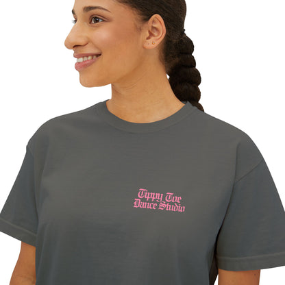 Studio Raised Boxy Tee — Women's Graphic Crop T-Shirt