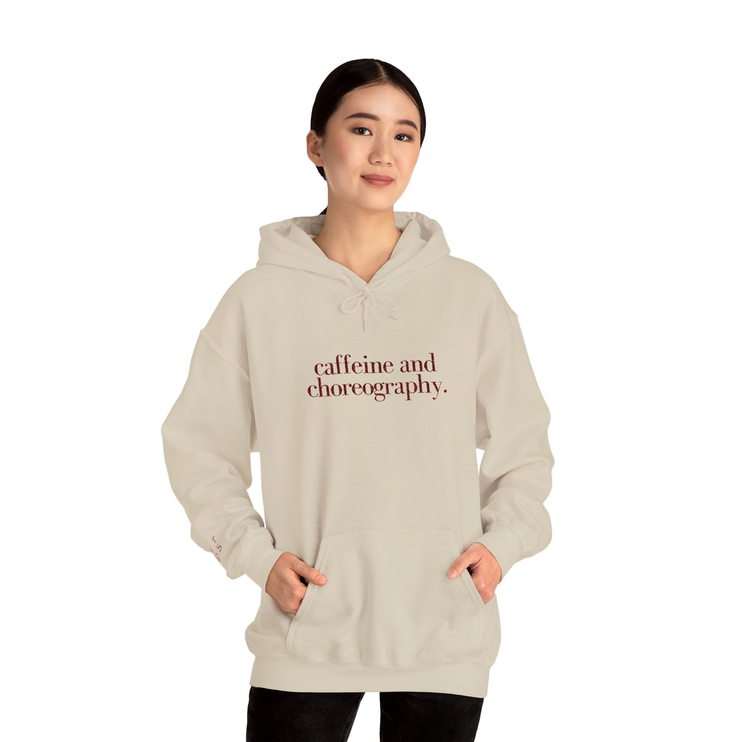 Caffeine & Choreography Embroidered Hoodie