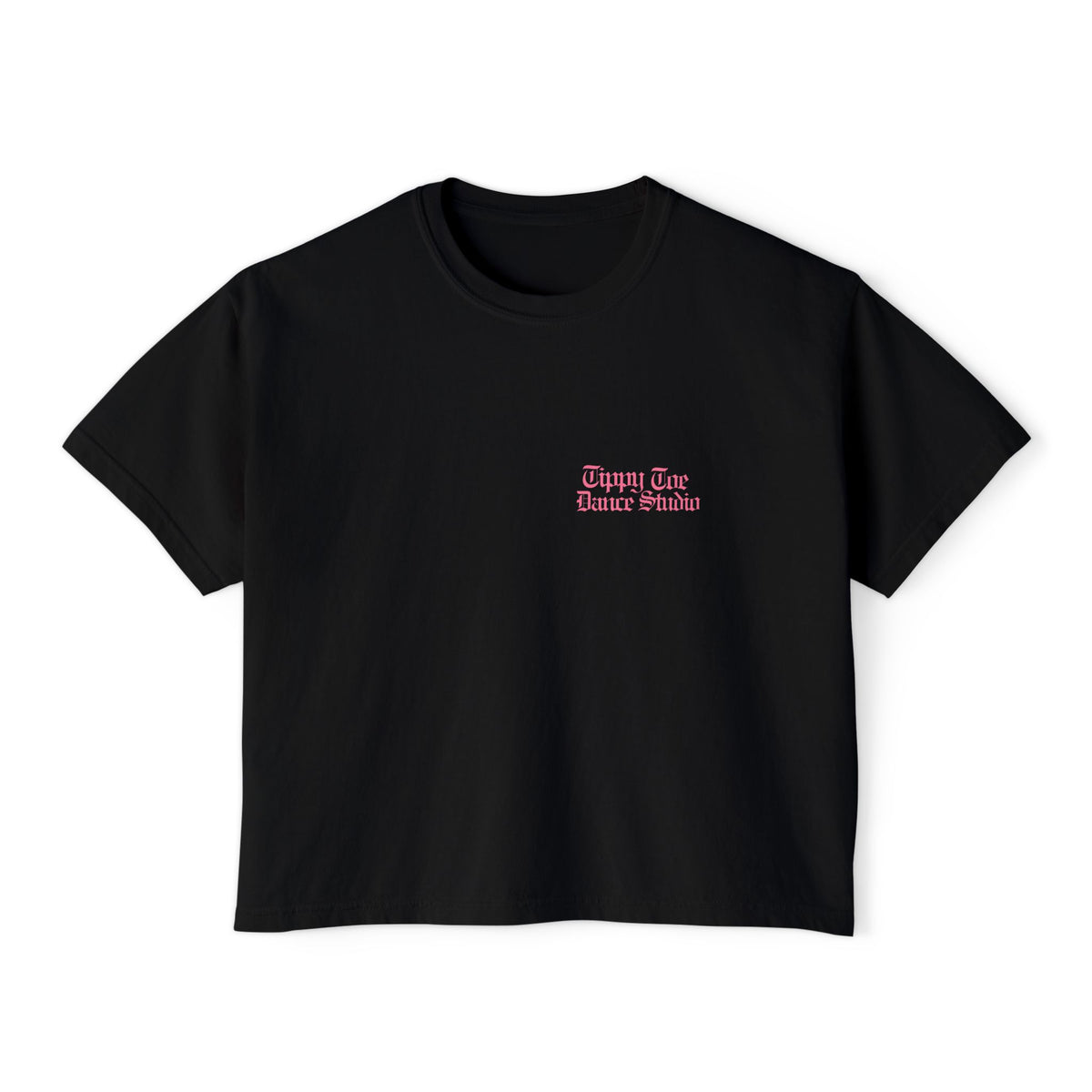 Studio Raised Boxy Tee — Women's Graphic Crop T-Shirt