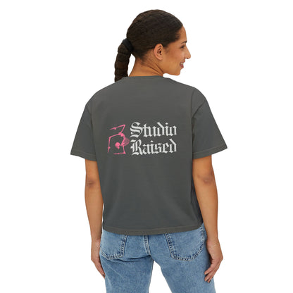 Studio Raised Boxy Tee — Women's Graphic Crop T-Shirt