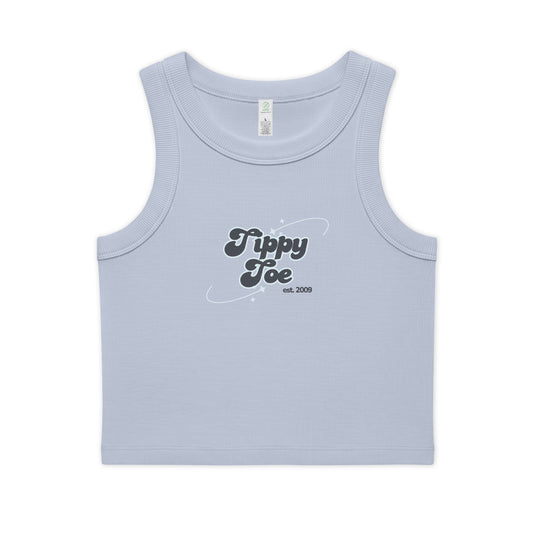 Tippy Toe  — Women's Organic Ribbed Crop Tank
